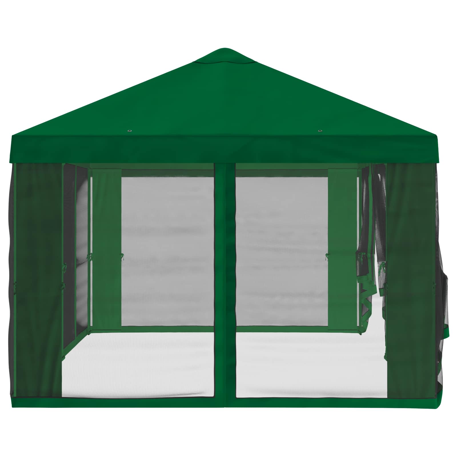 vidaXL Pokrywa daszku z ścianami bocznymi zielony 600,5 x 300,5 cm