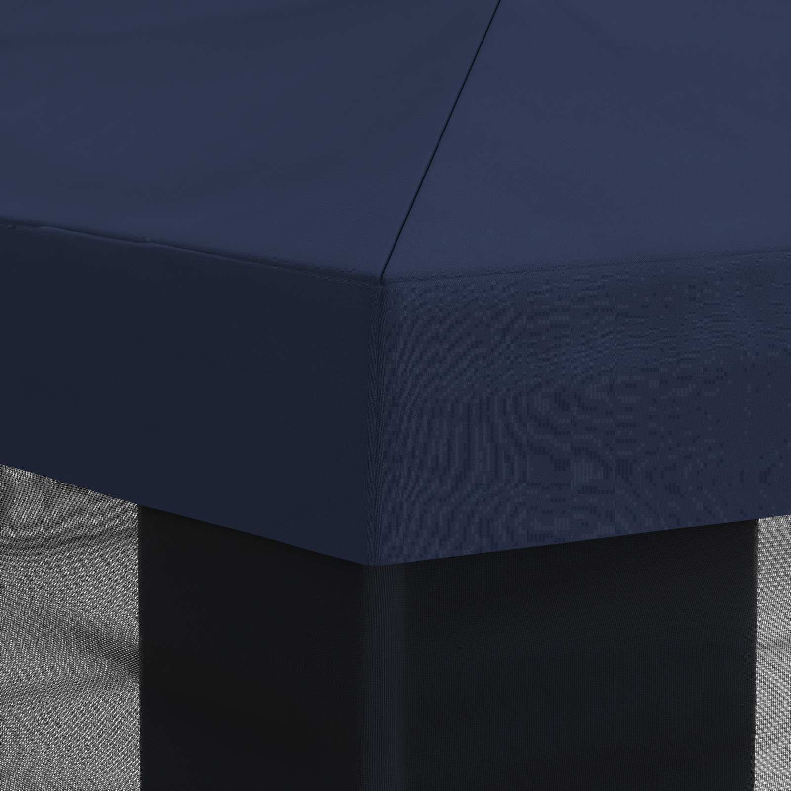 vidaXL Pokrywa daszku z ścianami bocznymi niebieski 600,5 x 300,5 cm