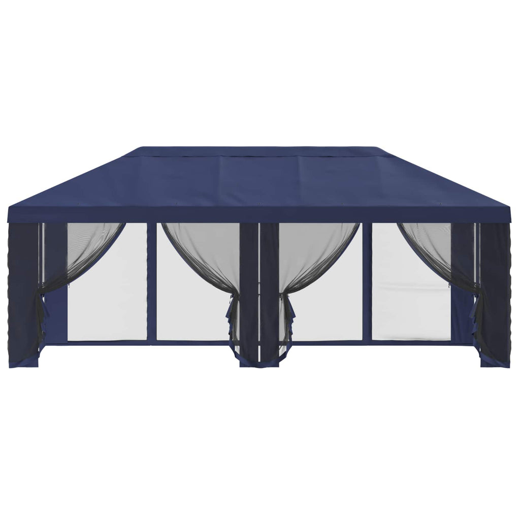 vidaXL Pokrywa daszku z ścianami bocznymi niebieski 600,5 x 300,5 cm