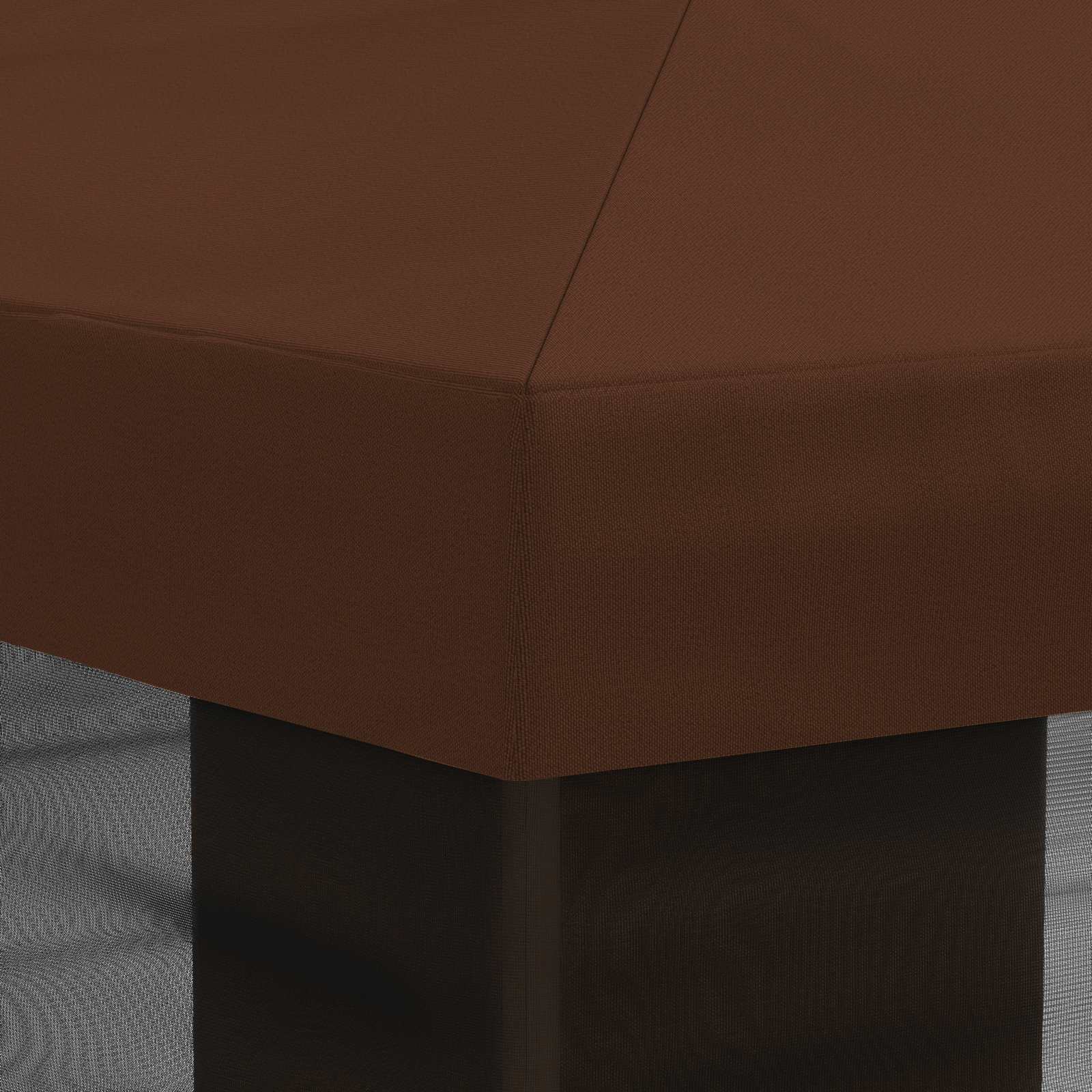 vidaXL Pokrywa daszku z ścianami bocznymi brązowy 600,5 x 300,5 cm