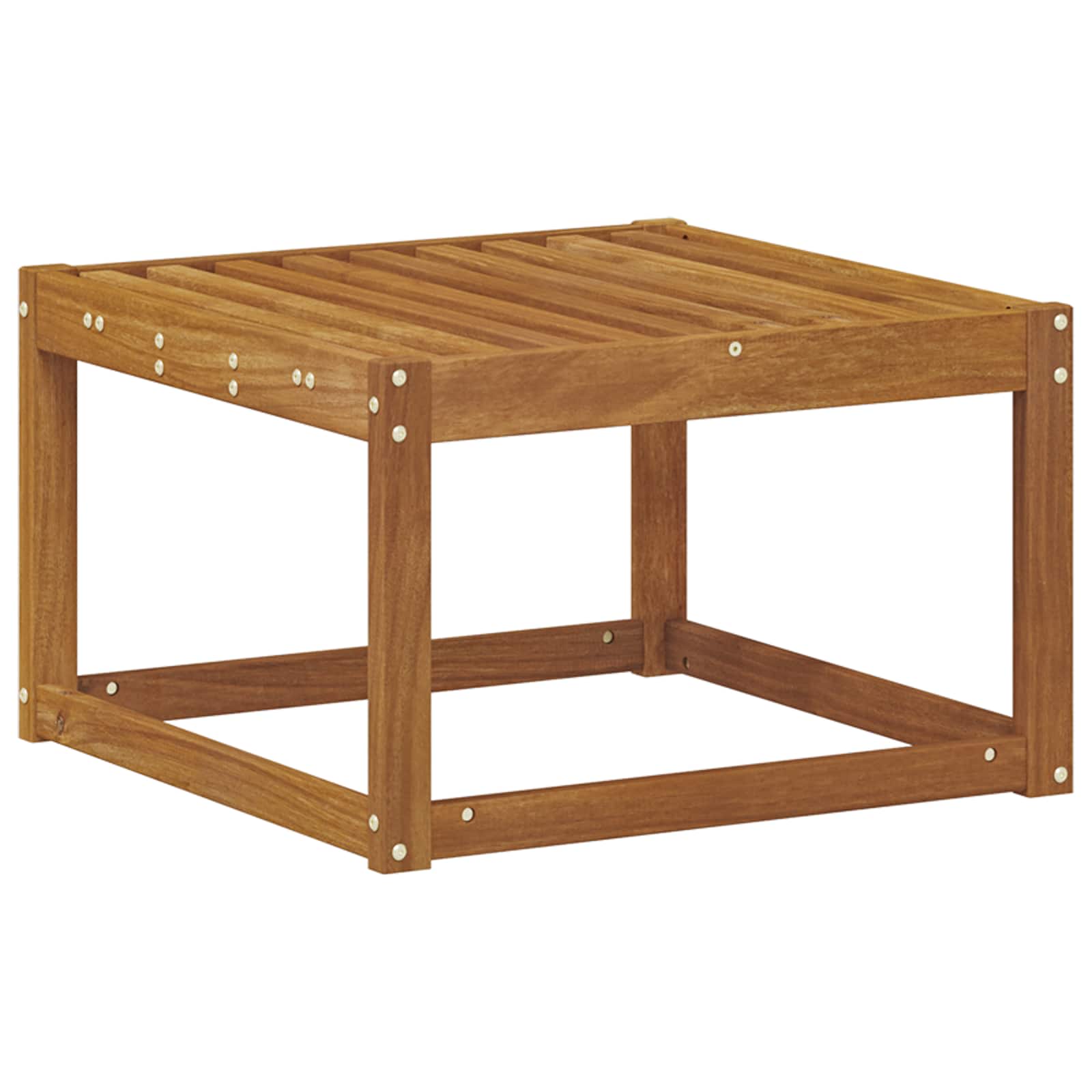 vidaXL Pufa na zewnątrz Lite Drewno Akacji Naturalny 59 x 59 x 37 cm
