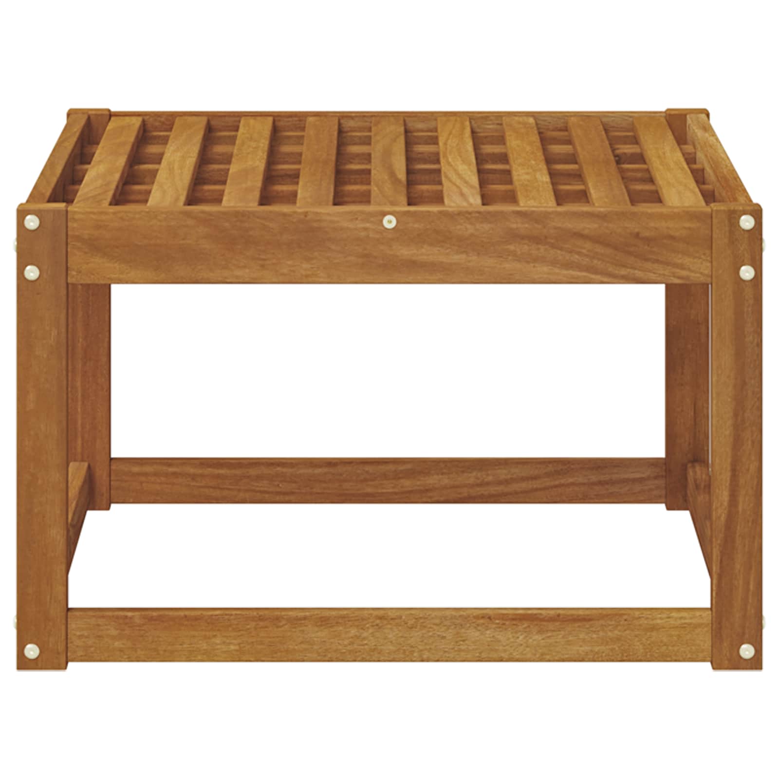 vidaXL Pufa na zewnątrz Lite Drewno Akacji Naturalny 59 x 59 x 37 cm