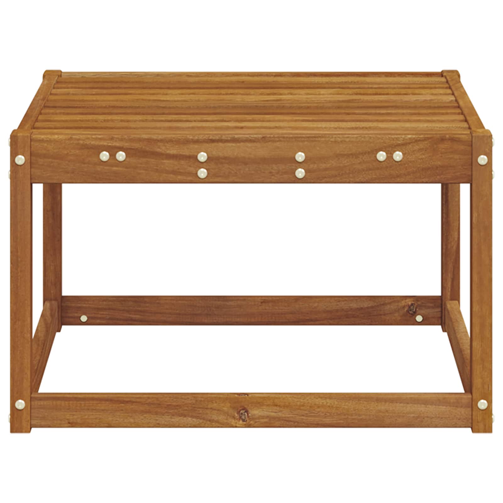 vidaXL Pufa na zewnątrz Lite Drewno Akacji Naturalny 59 x 59 x 37 cm