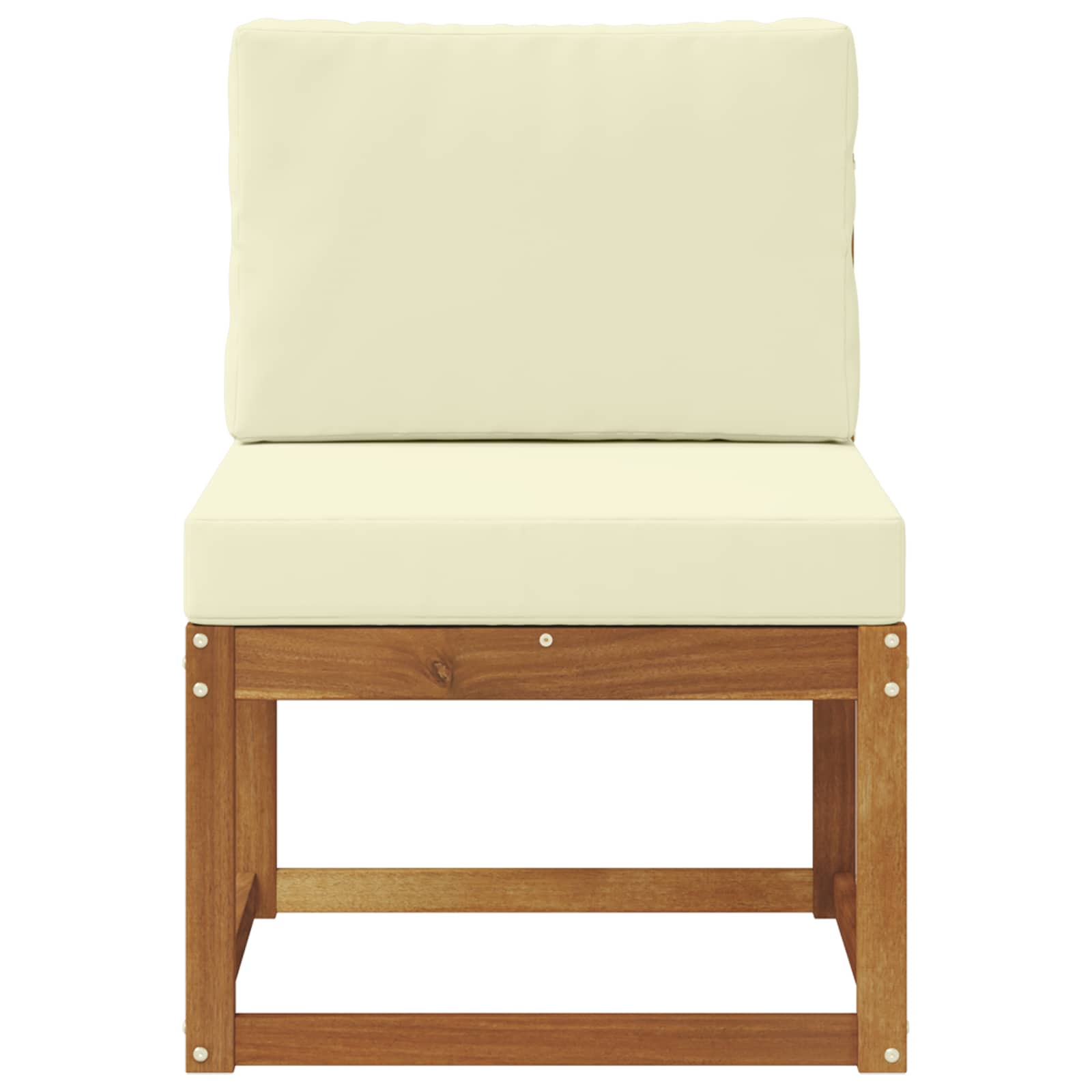 vidaXL Środkowa sofa ogrodowa Lite Drewno Akacji