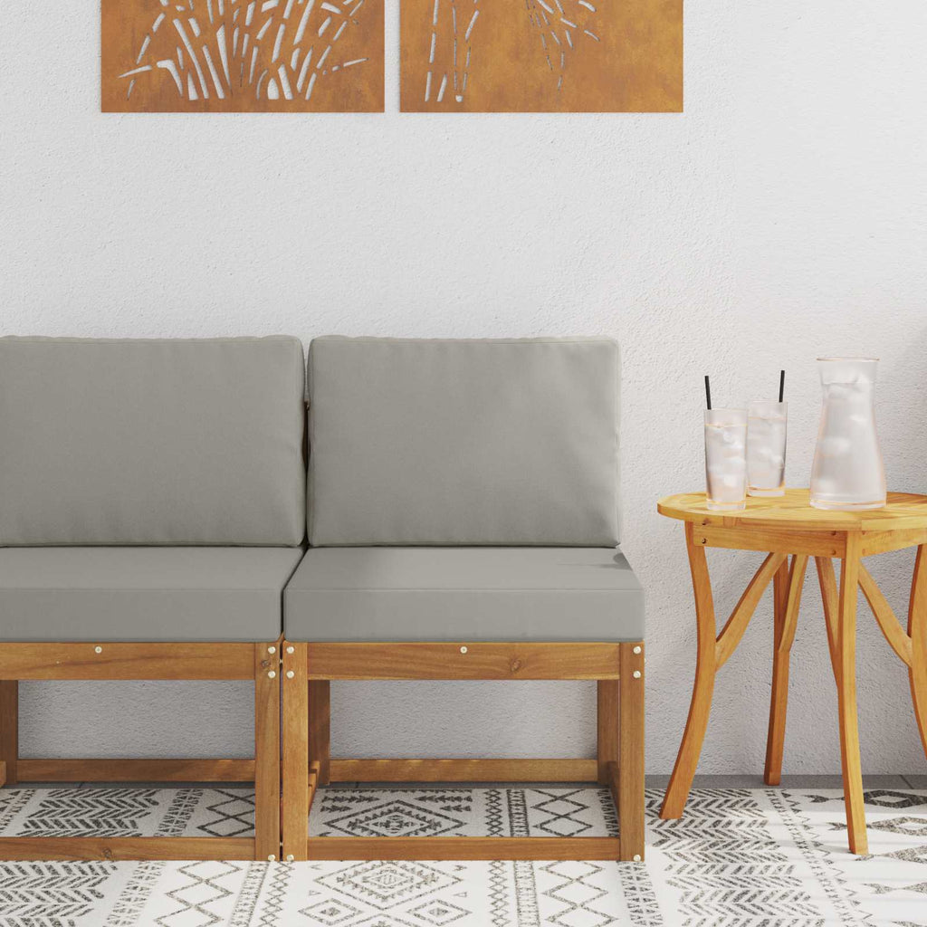 vidaXL Środkowa sofa ogrodowa Lite Drewno Akacji