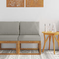 vidaXL Środkowa sofa ogrodowa Lite Drewno Akacji