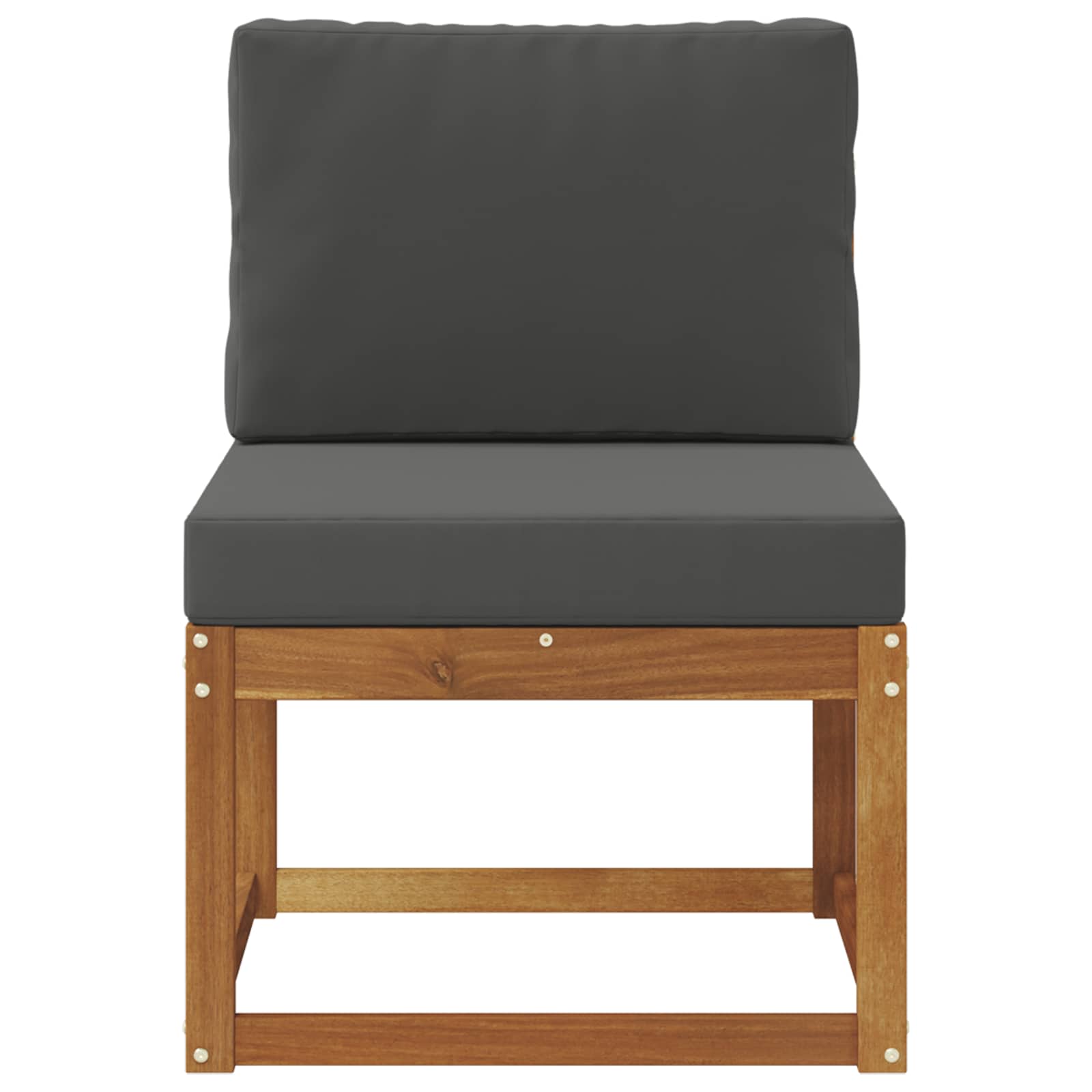 vidaXL Środkowa sofa ogrodowa Lite Drewno Akacji Naturalny