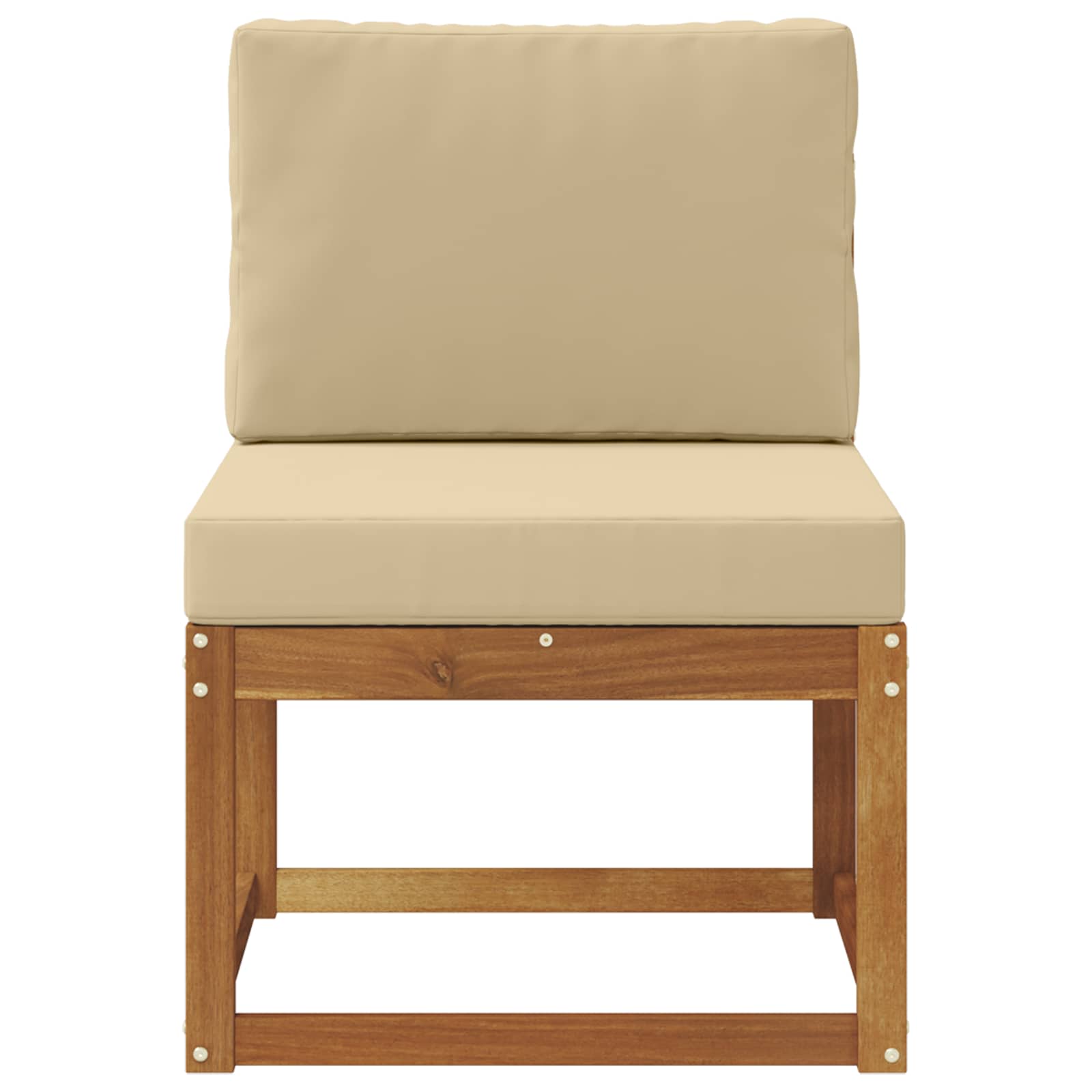 vidaXL Środkowa sofa ogrodowa Lite Drewno Akacji