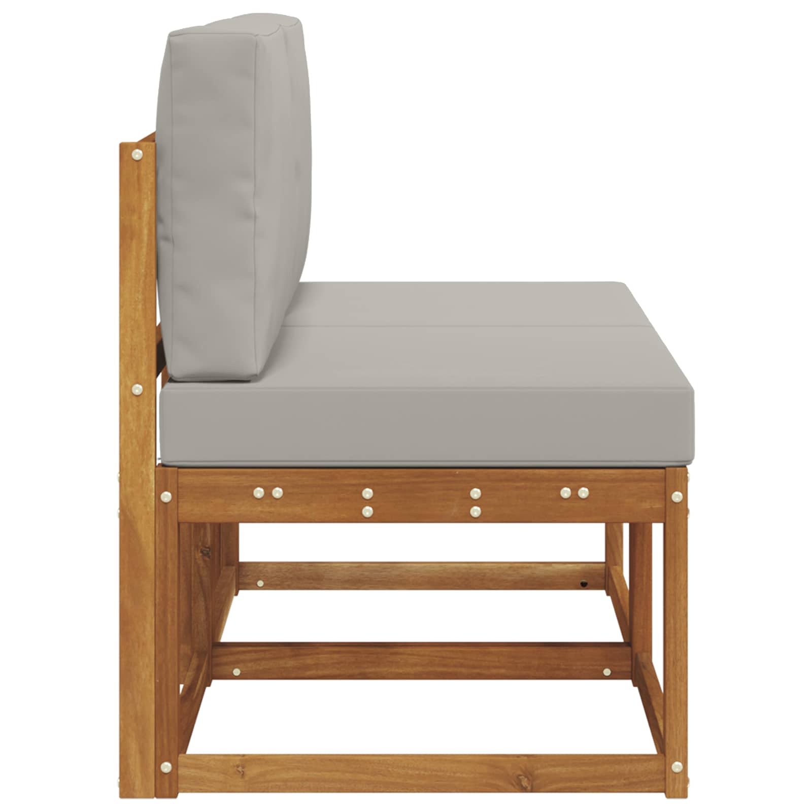 vidaXL 2 Sztuka Środkowa sofa ogrodowa Lite Drewno Akacji Naturalny