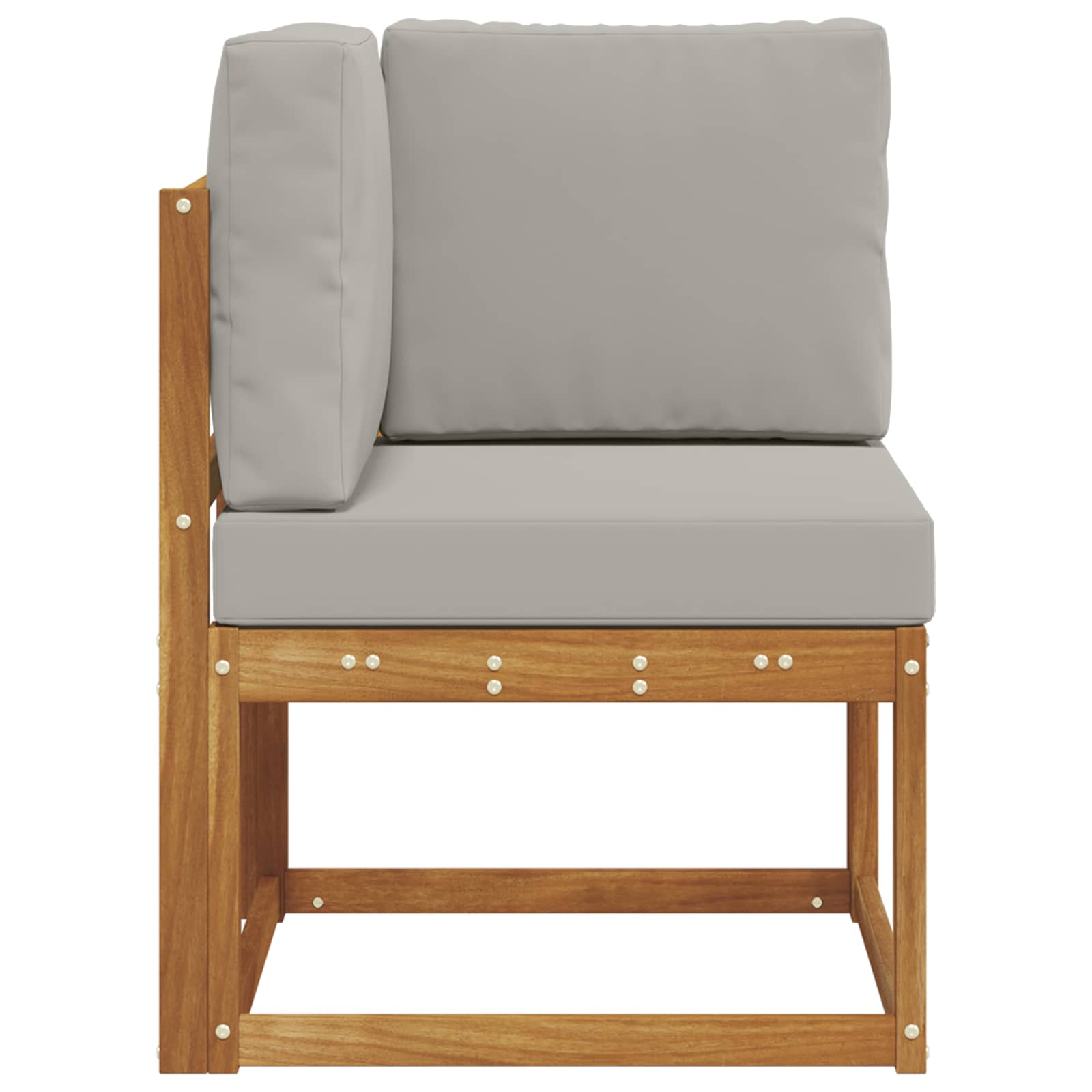 vidaXL Sofa narożna na zewnątrz Lite Drewno Akacji