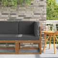 vidaXL Sofa narożna na zewnątrz Lite Drewno Akacji