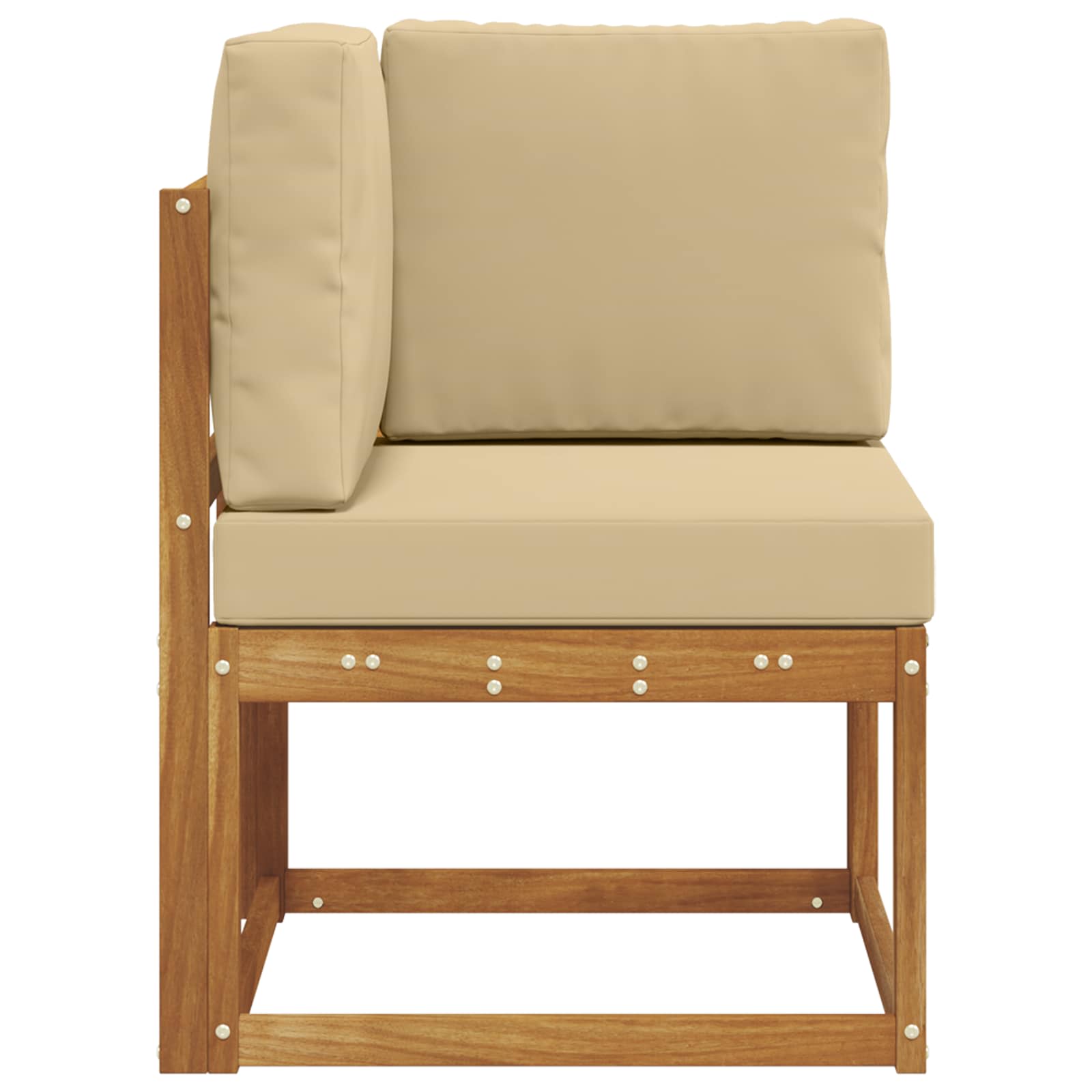 vidaXL Sofa narożna na zewnątrz Lite Drewno Akacji