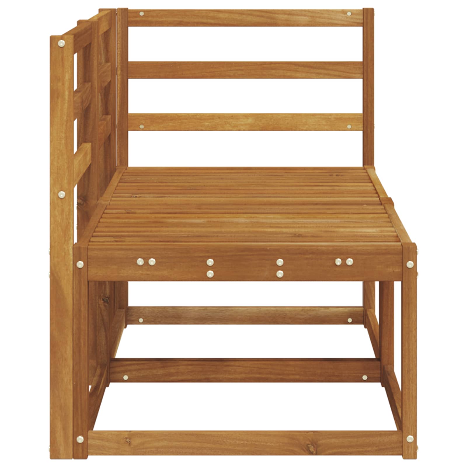 vidaXL Modułowa sofa na zewnątrz 2 Sztuka Naturalny Lite Drewno Akacji