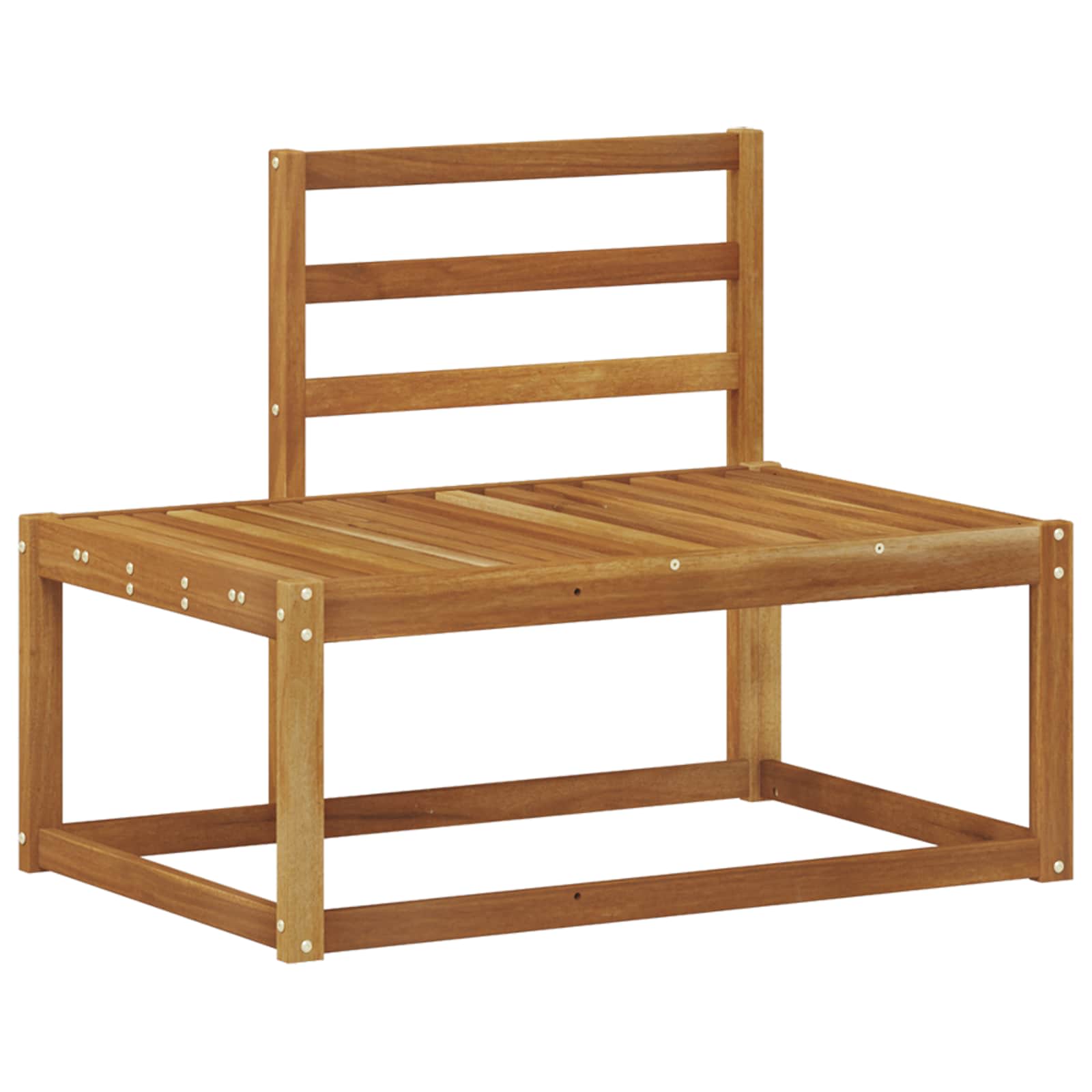 vidaXL Sofa końcowa na zewnątrz 2 Sztuka Naturalny 182,5 x 63 x 73 cm