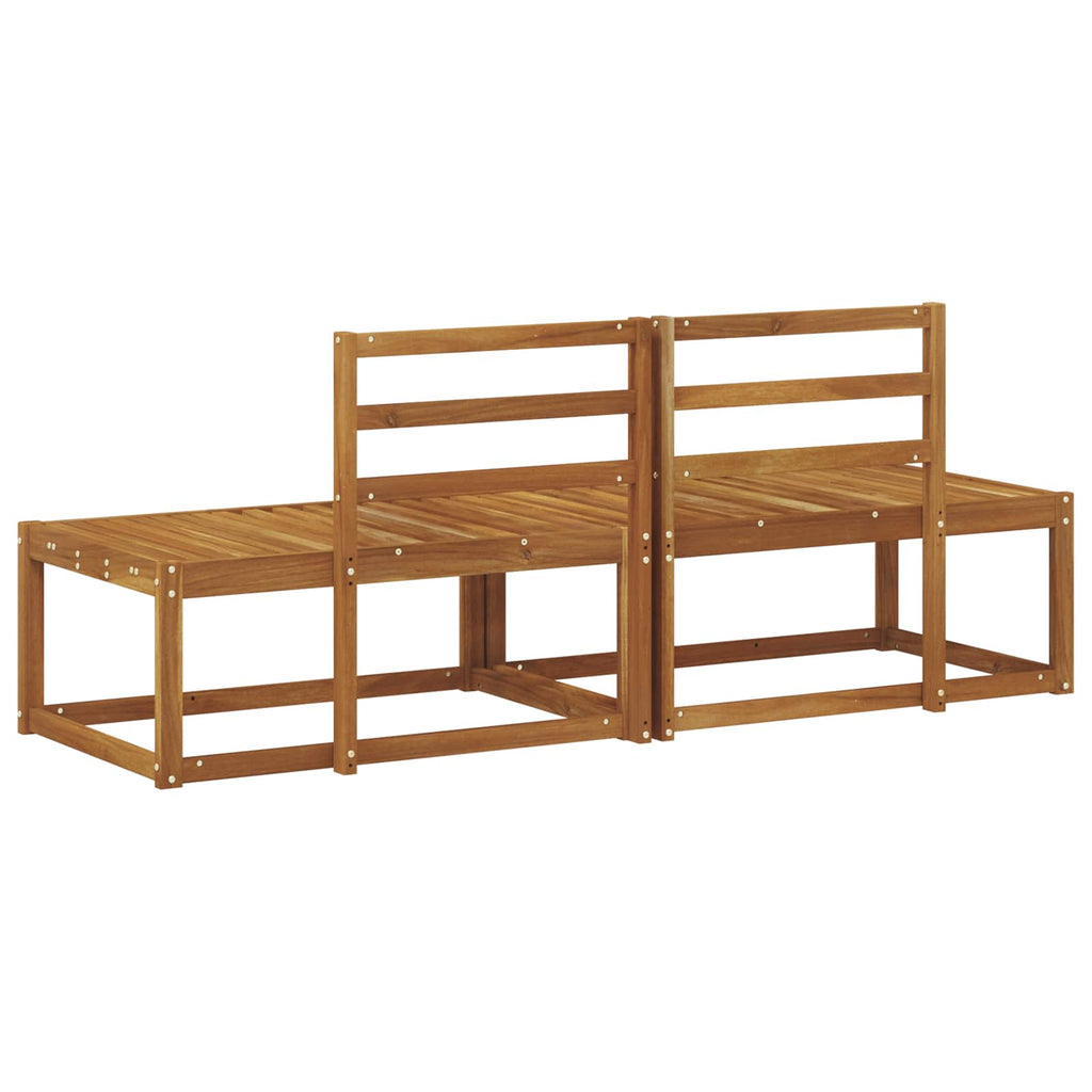 vidaXL Sofa końcowa na zewnątrz 2 Sztuka Naturalny 182,5 x 63 x 73 cm