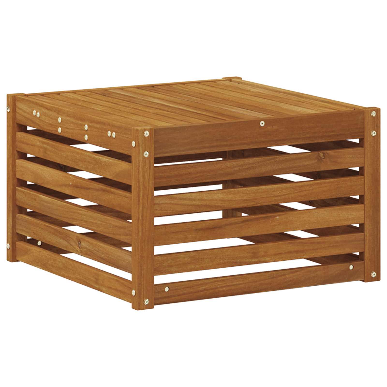 vidaXL Stół na Zewnątrz Lite Drewno Akacji Naturalny 59 x 59 x 37 cm