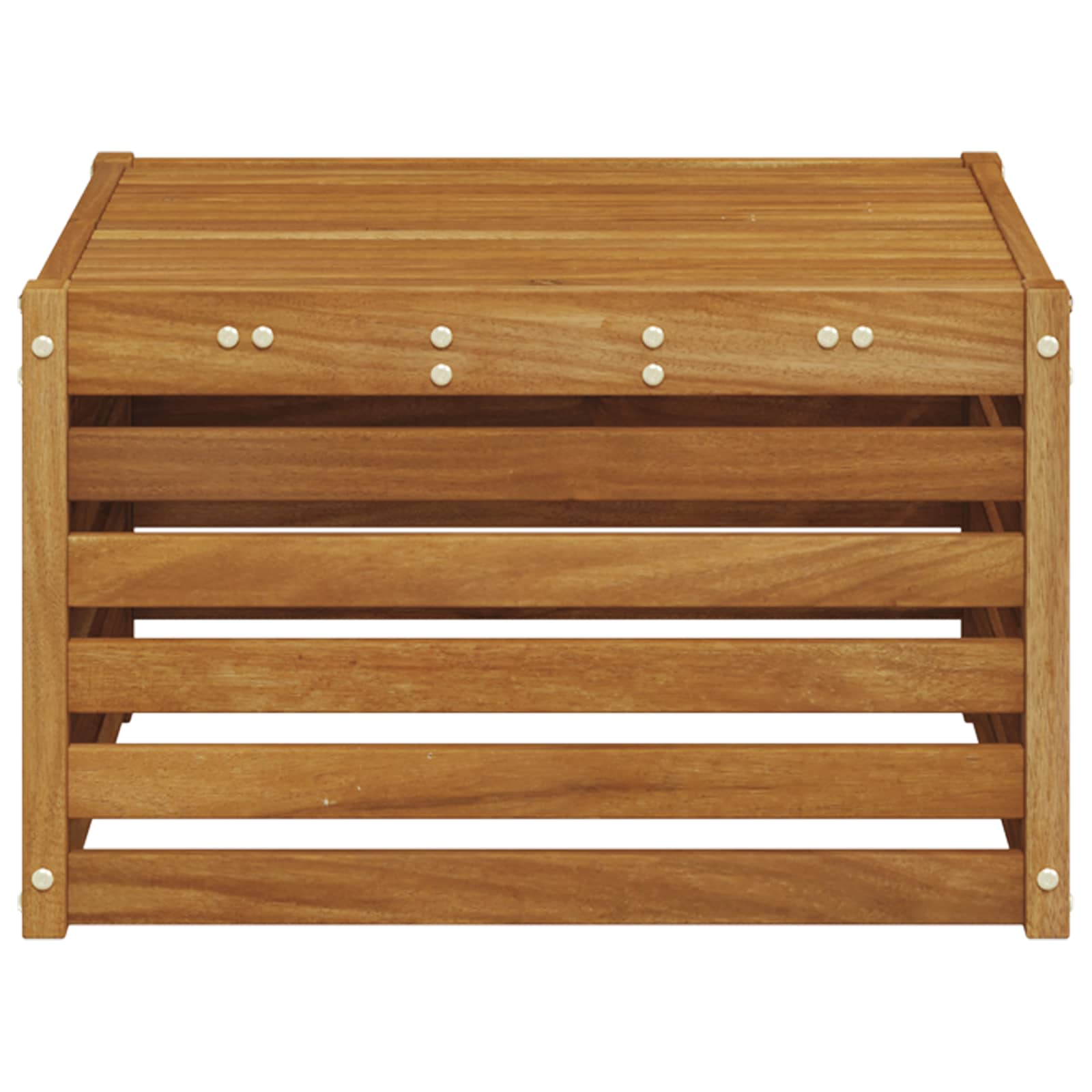 vidaXL Stół na Zewnątrz Lite Drewno Akacji Naturalny 59 x 59 x 37 cm