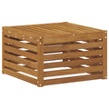 vidaXL Pufa na zewnątrz Lite Drewno Akacji Naturalny 59 x 59 x 37 cm