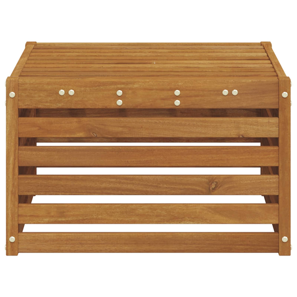 vidaXL Pufa na zewnątrz Lite Drewno Akacji Naturalny 59 x 59 x 37 cm