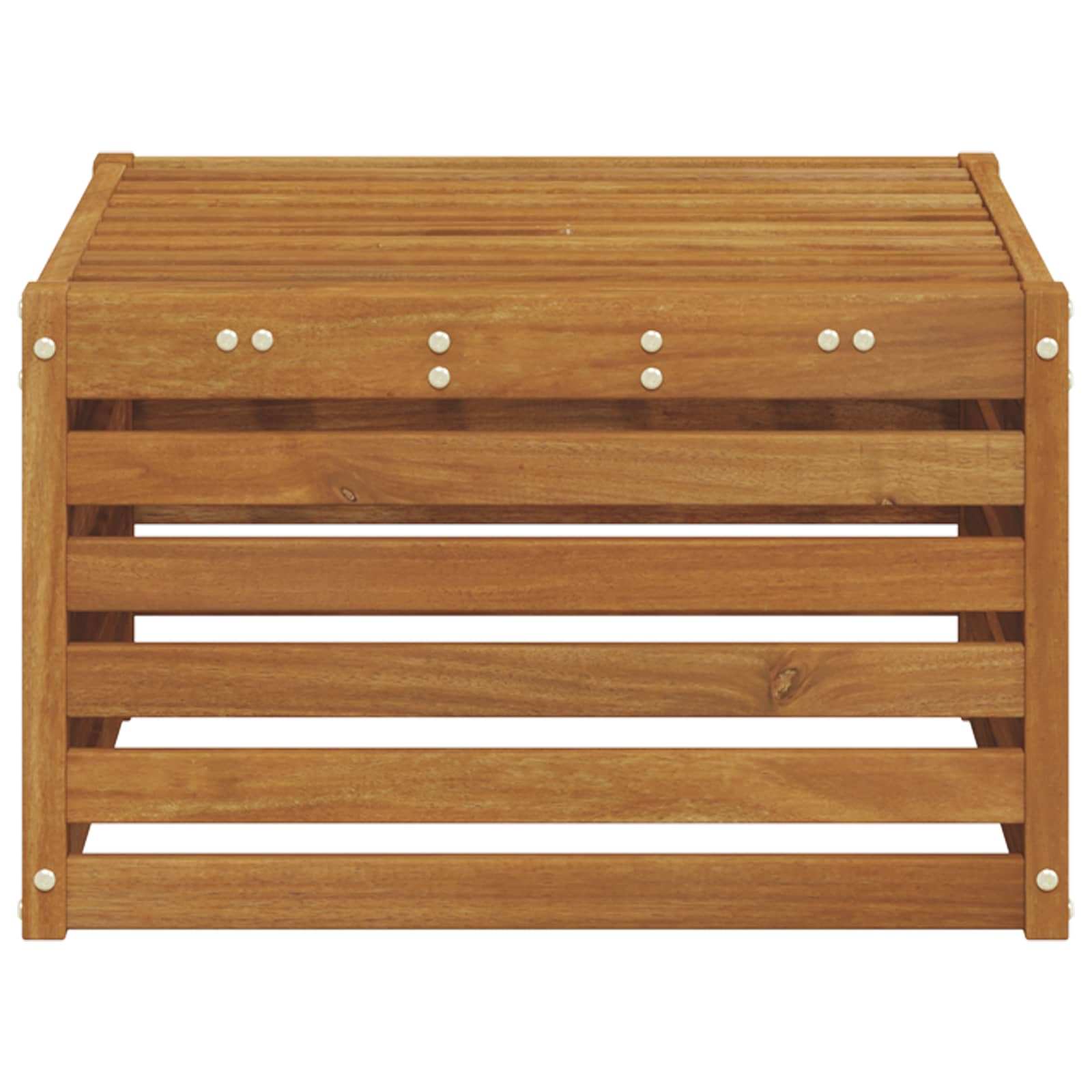 vidaXL Pufa na zewnątrz Lite Drewno Akacji Naturalny 59 x 59 x 37 cm