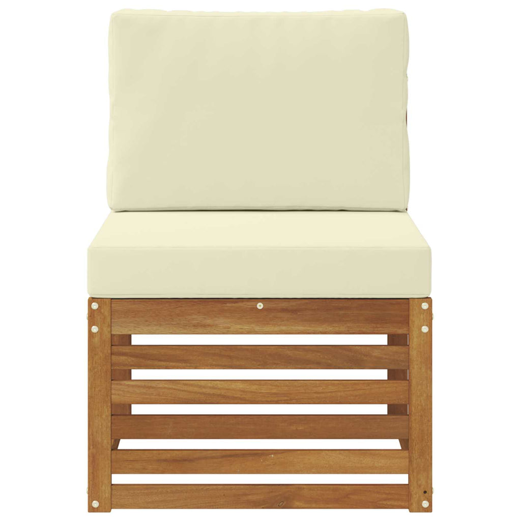 vidaXL Środkowa sofa ogrodowa Lite Drewno Akacji Naturalny