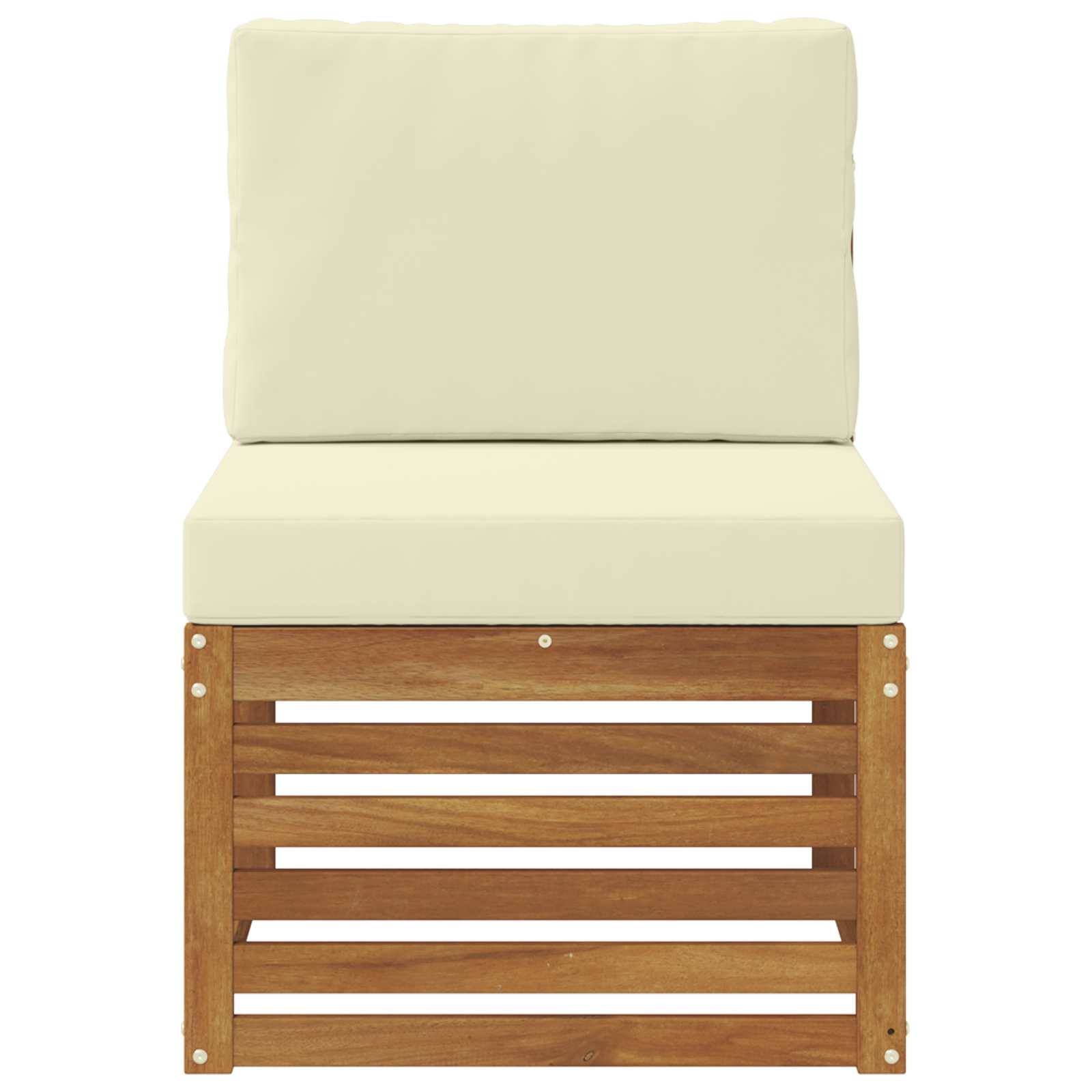 vidaXL Środkowa sofa ogrodowa Lite Drewno Akacji Naturalny
