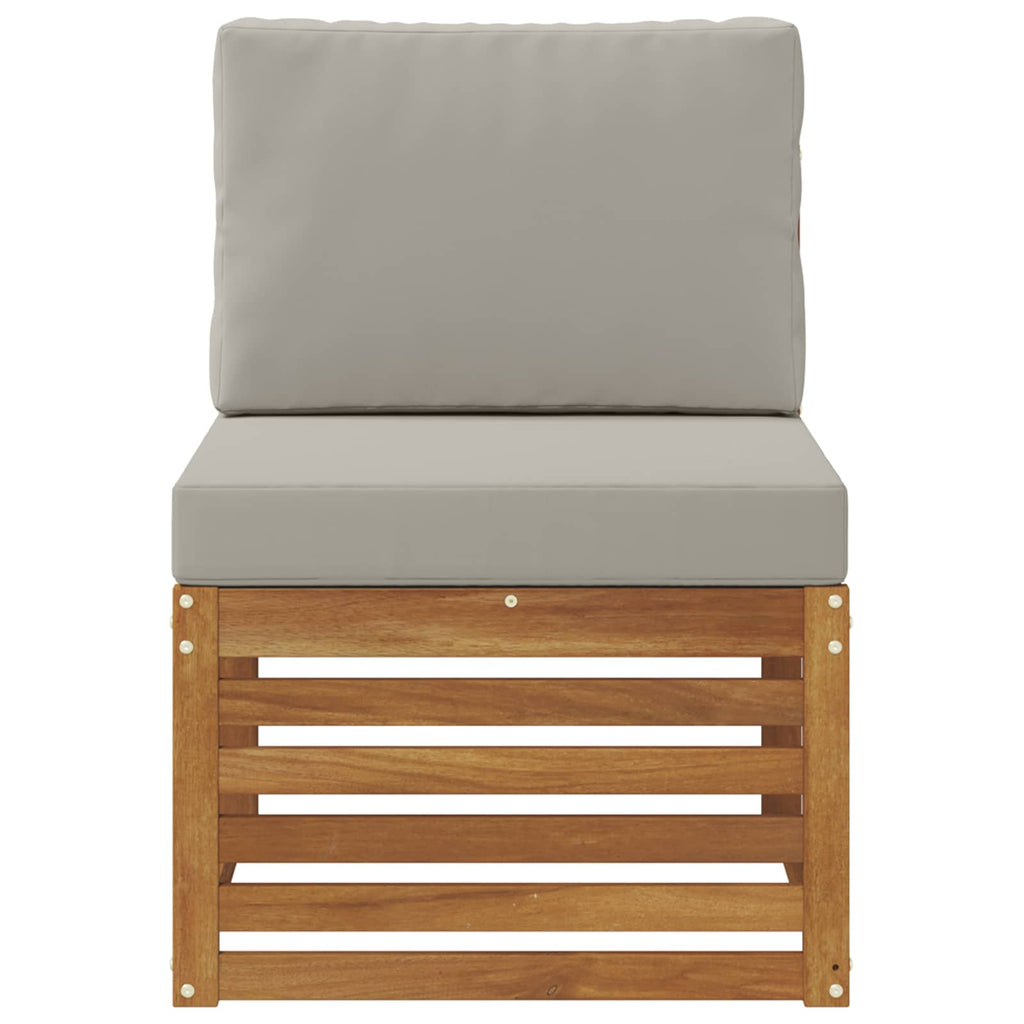 vidaXL Środkowa sofa ogrodowa Lite Drewno Akacji Naturalny