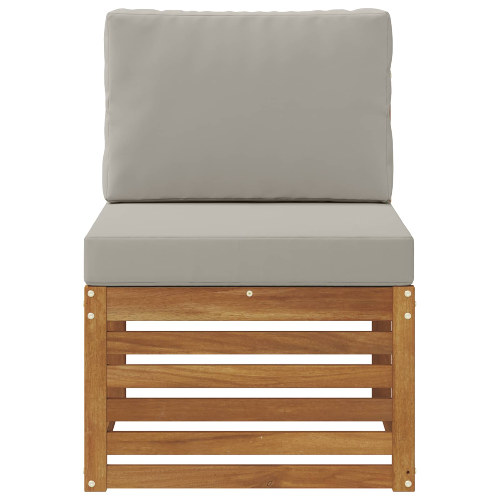 vidaXL Środkowa sofa ogrodowa Lite Drewno Akacji Naturalny