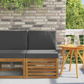 vidaXL Środkowa sofa ogrodowa Lite Drewno Akacji Naturalny
