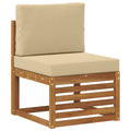 vidaXL Środkowa sofa ogrodowa Lite Drewno Akacji Naturalny