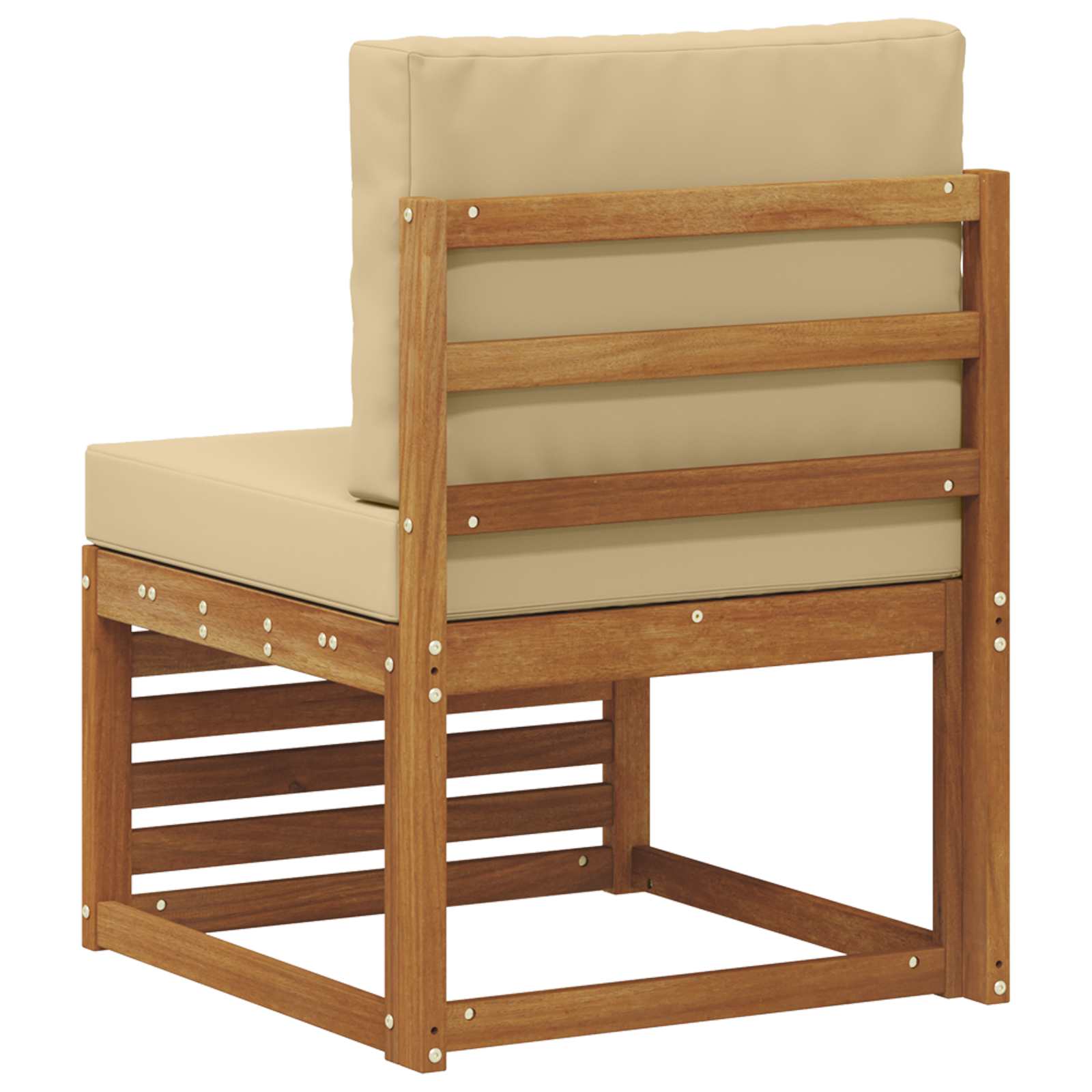 vidaXL Środkowa sofa ogrodowa Lite Drewno Akacji Naturalny