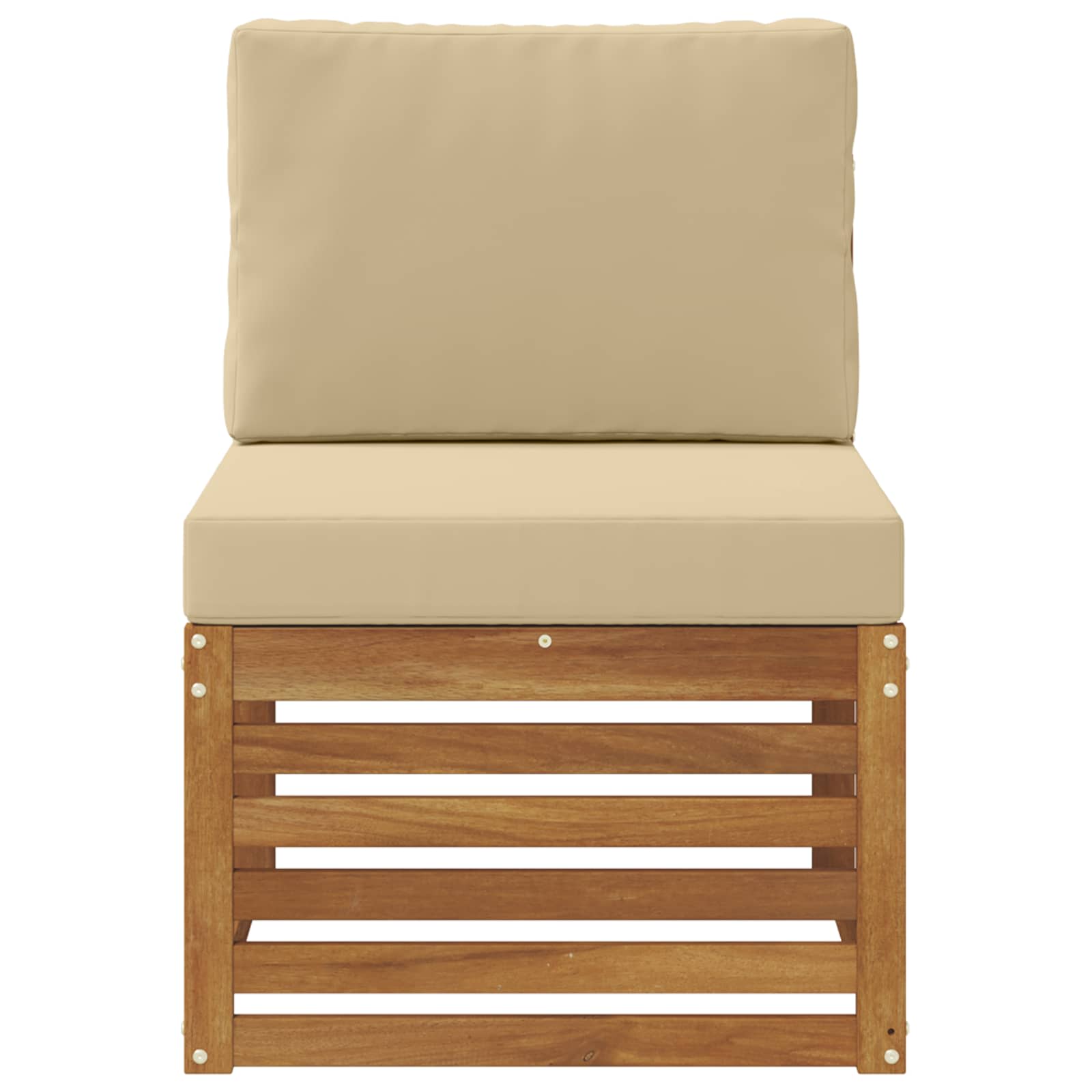 vidaXL Środkowa sofa ogrodowa Lite Drewno Akacji Naturalny
