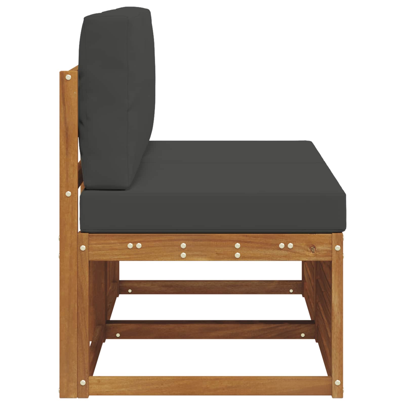 vidaXL 2 Sztuka Środkowa sofa ogrodowa Lite Drewno Akacji Naturalny