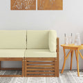 vidaXL Sofa narożna na zewnątrz Lite Drewno Akacji Naturalny