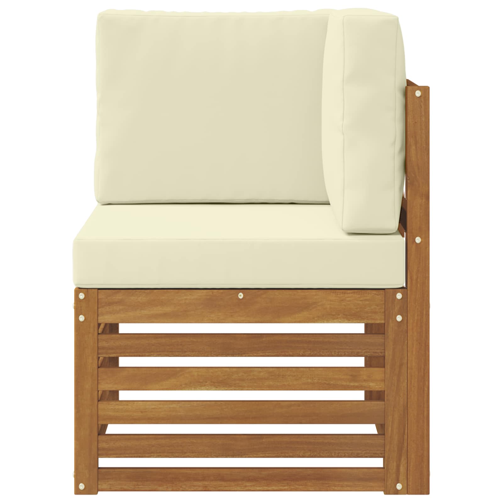 vidaXL Sofa narożna na zewnątrz Lite Drewno Akacji Naturalny