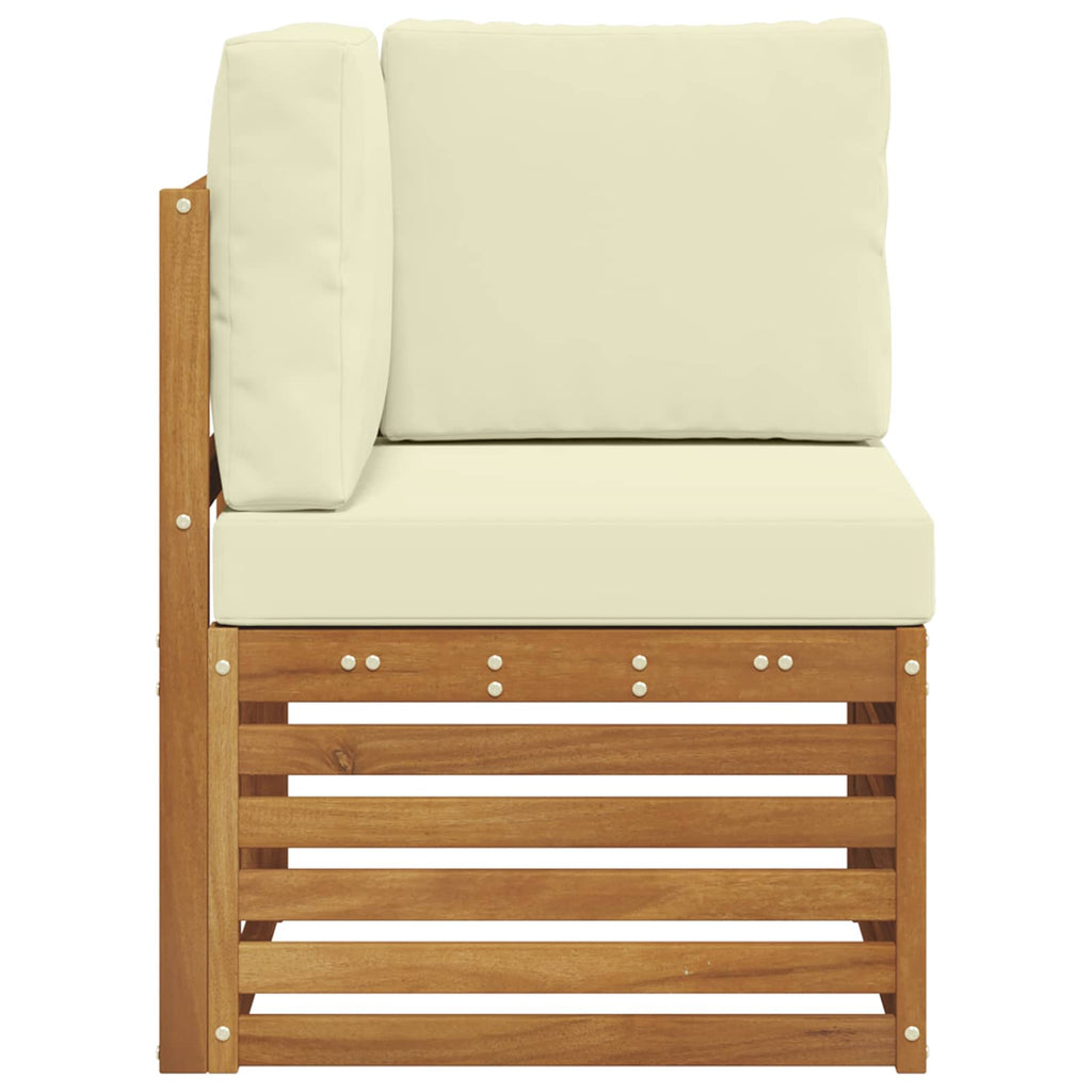 vidaXL Sofa narożna na zewnątrz Lite Drewno Akacji Naturalny