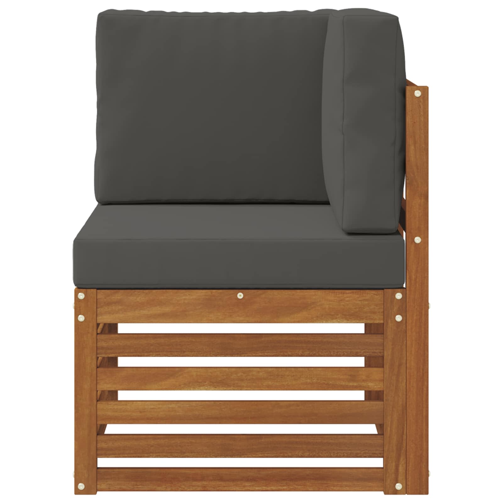 vidaXL Sofa narożna na zewnątrz Lite Drewno Akacji Naturalny