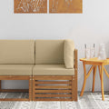 vidaXL Sofa narożna na zewnątrz Lite Drewno Akacji Naturalny