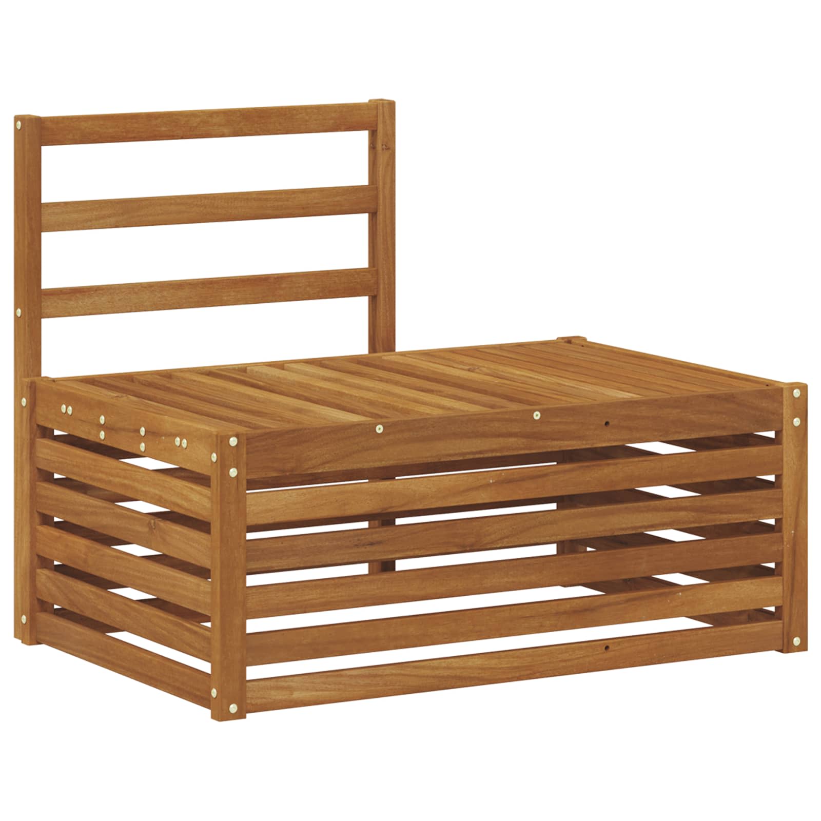 vidaXL Sofa końcowa na zewnątrz Naturalny 91 x 63 x 73 cm