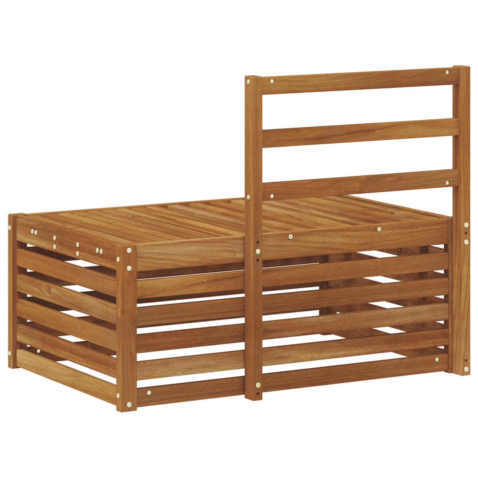 vidaXL Sofa końcowa na zewnątrz Naturalny 91 x 63 x 73 cm