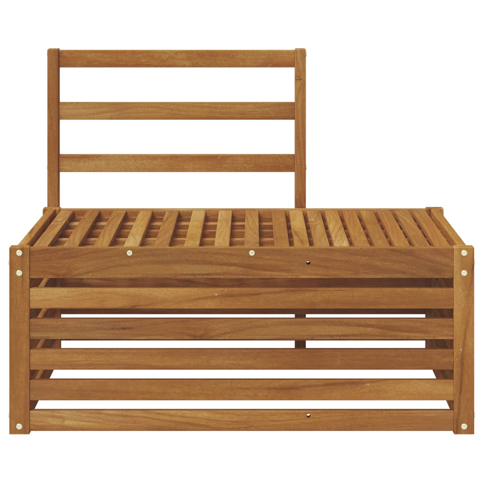 vidaXL Sofa końcowa na zewnątrz Naturalny 91 x 63 x 73 cm