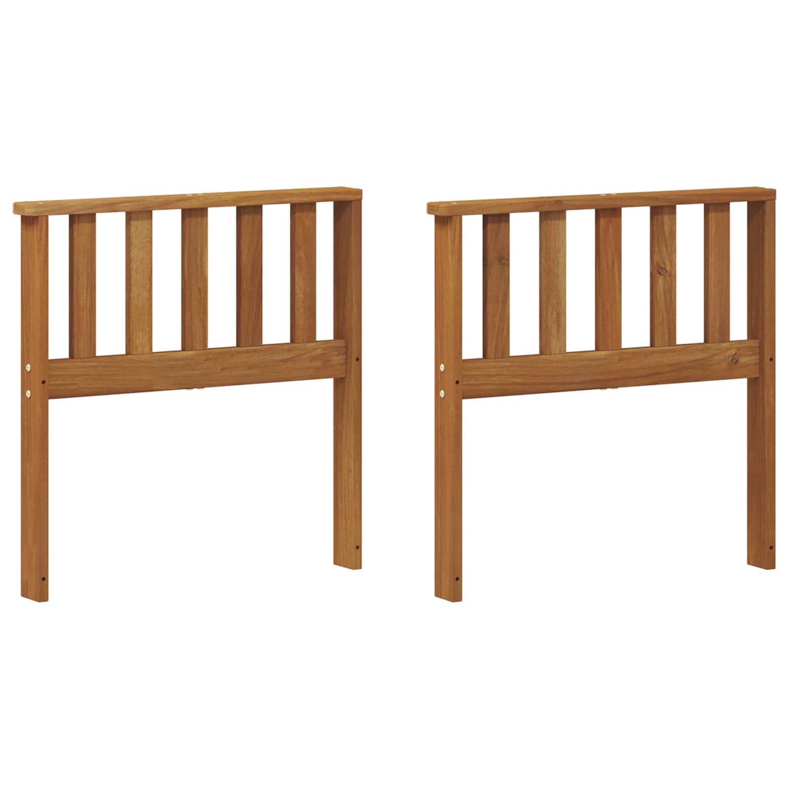 vidaXL Podłokietniki 2 pcs Brązowy 60 x 6 x 61 cm