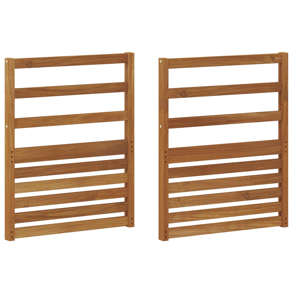 vidaXL Podłokietniki 2 pcs Brązowy 59 x 4 x 73 cm