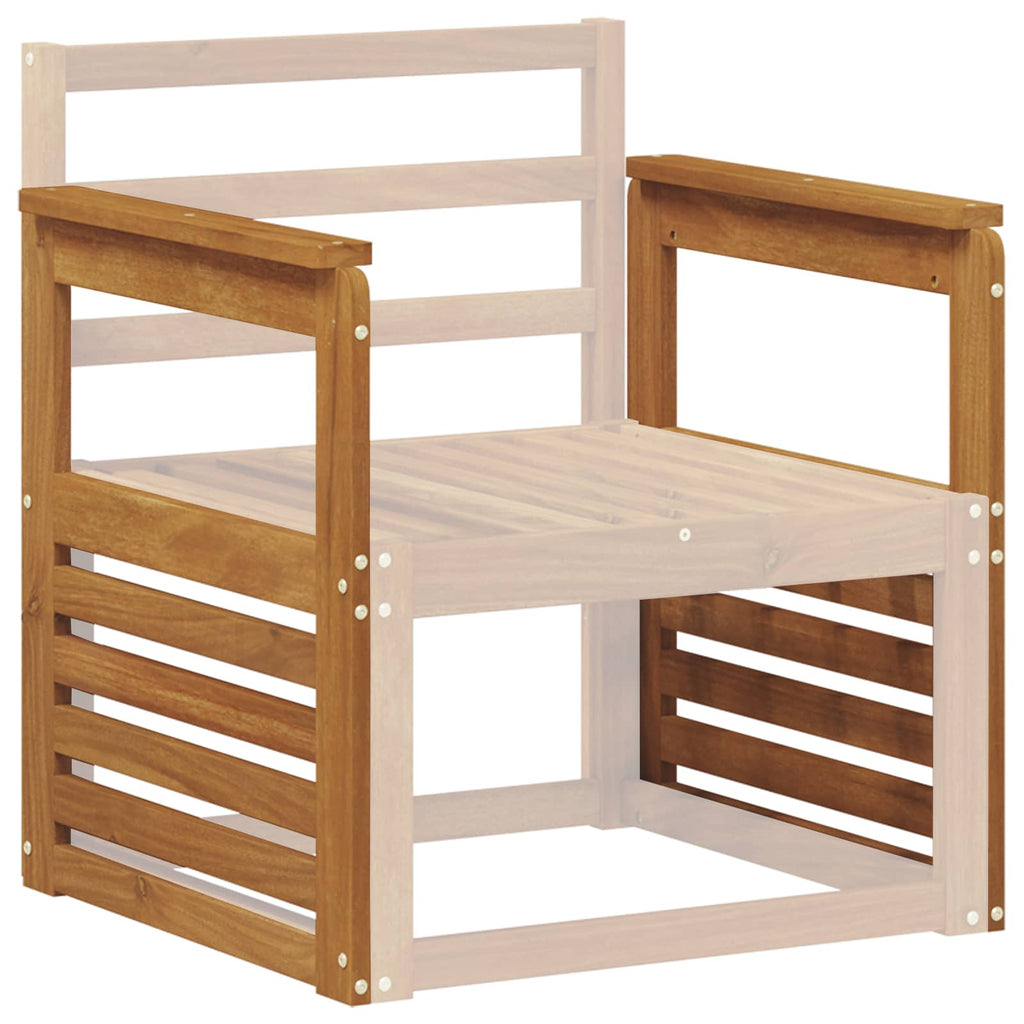 vidaXL Podłokietniki 2 pcs Brązowy 59 x 6 x 61 cm