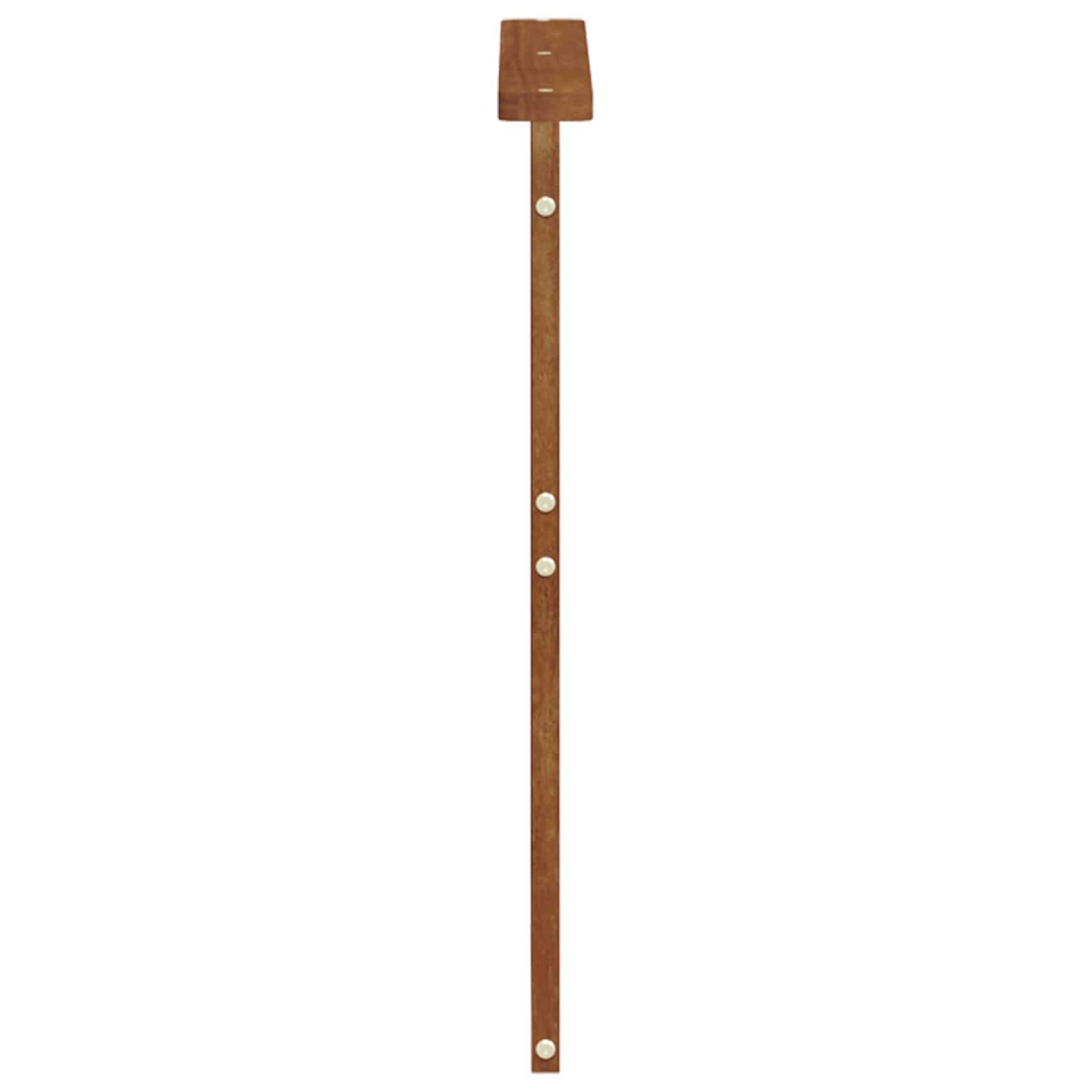 vidaXL Podłokietniki 2 pcs Brązowy 59 x 6 x 61 cm