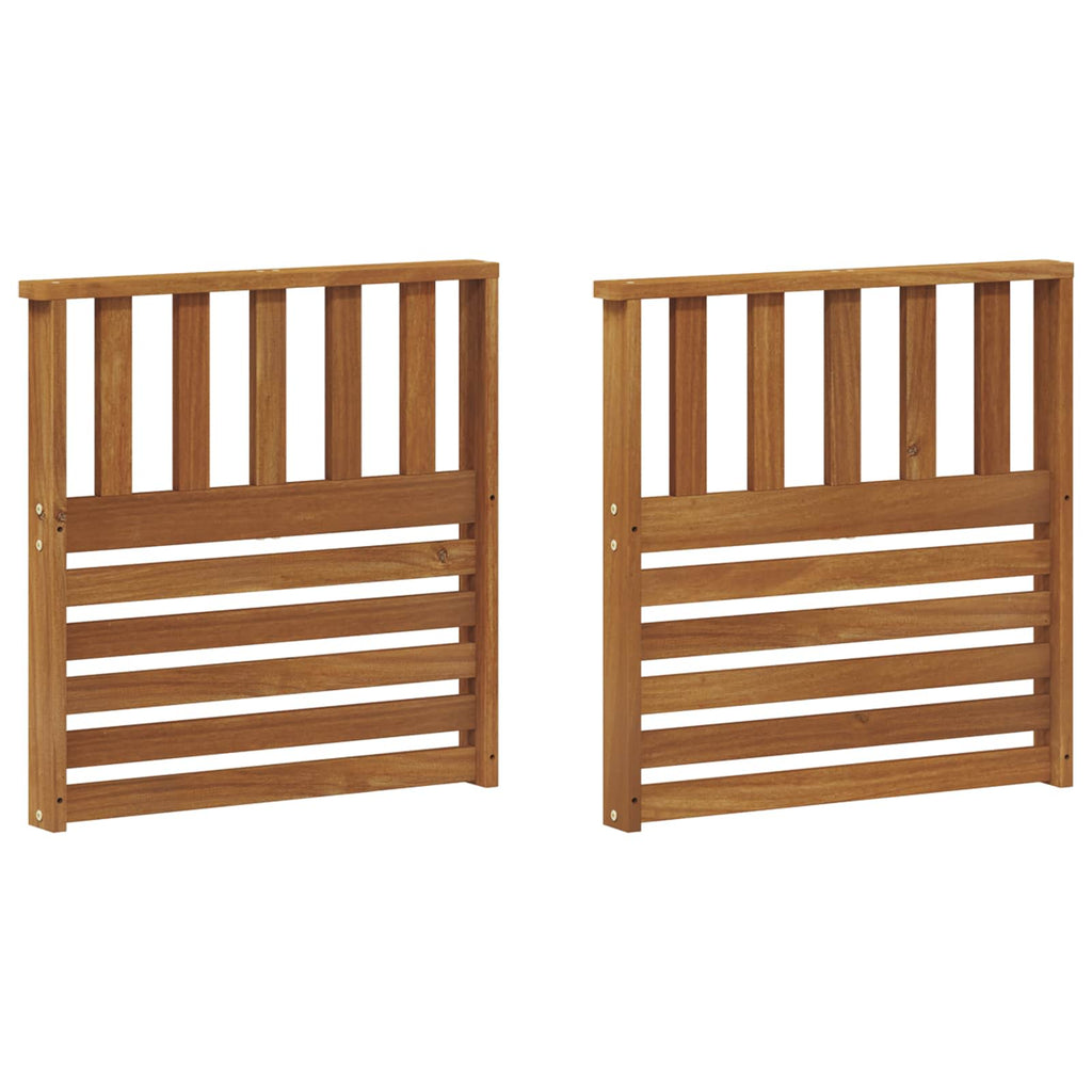 vidaXL Podłokietniki 2 pcs Brązowy 60 x 6 x 61 cm