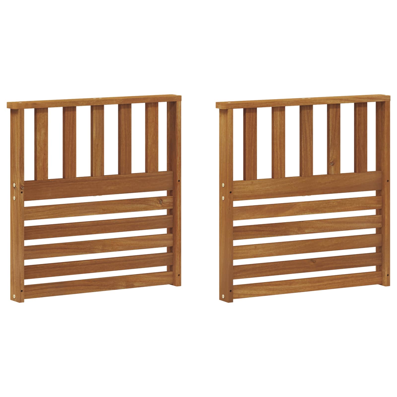 vidaXL Podłokietniki 2 pcs Brązowy 60 x 6 x 61 cm