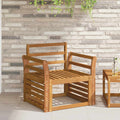 vidaXL Podłokietnik 2 pcs naturalny 58,5 x 8 x 60 cm