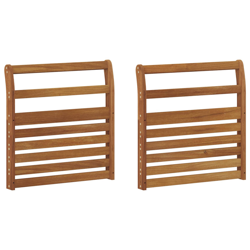 vidaXL Podłokietnik 2 pcs naturalny 58,5 x 8 x 60 cm