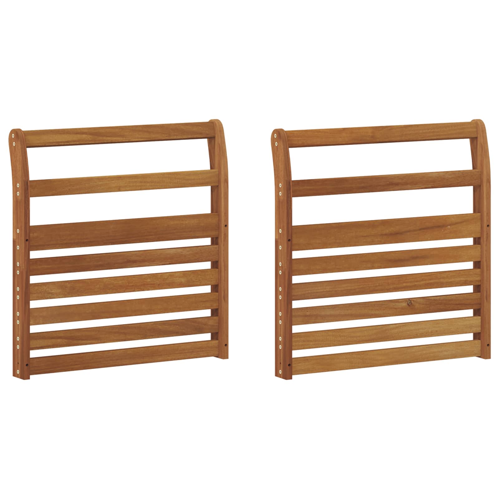 vidaXL Podłokietnik 2 pcs naturalny 58,5 x 8 x 60 cm